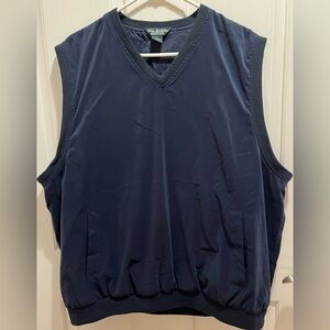 Brooks Brothers Country Club  Wind Vest w/ Pockets Navy Size Large